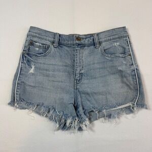 Distressed Pistola Denim Cutoff Shorts Womens 28 Light Wash Blue P4014CSF-UNI